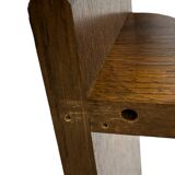 Vintage wall shell rack 1970s wood minimalist design