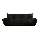 Togo 3-seater canapé in green corduroy velvet