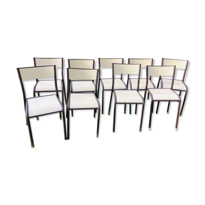 lot de 10 chaises d'école