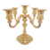 Five-branch chandelier, Hollywood Regency, gilded brass, BMF, Germany, 1960s.