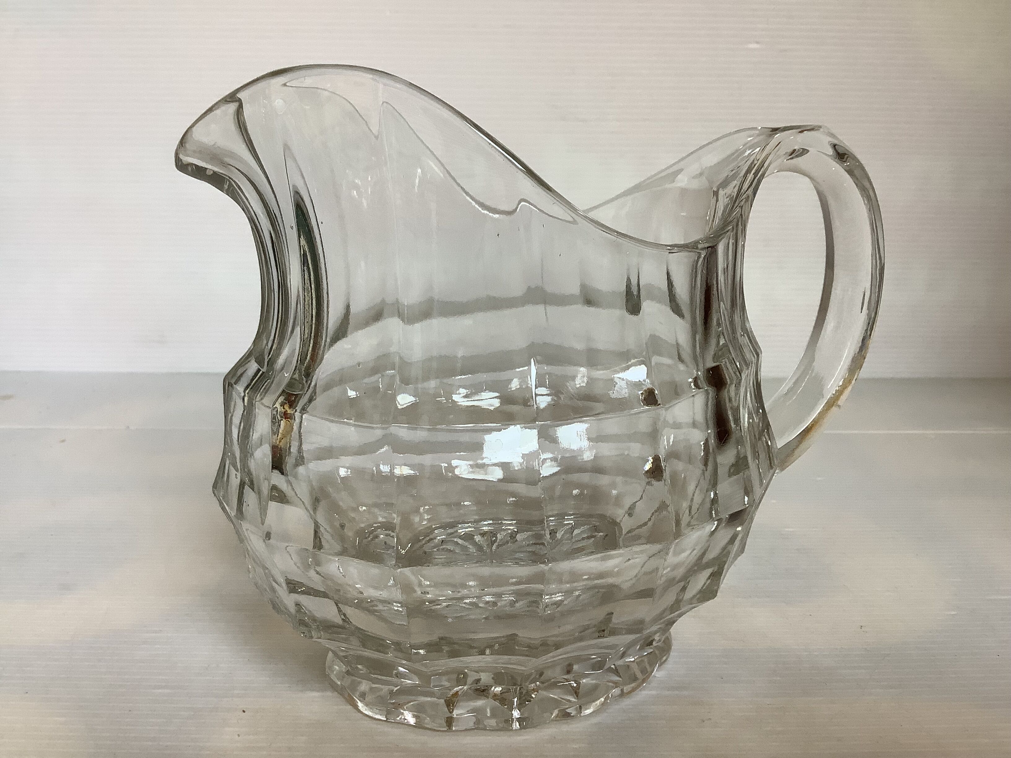 Large round glass jug