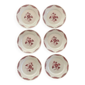 6 Flat plates Fenal Badonviller Liserons pattern