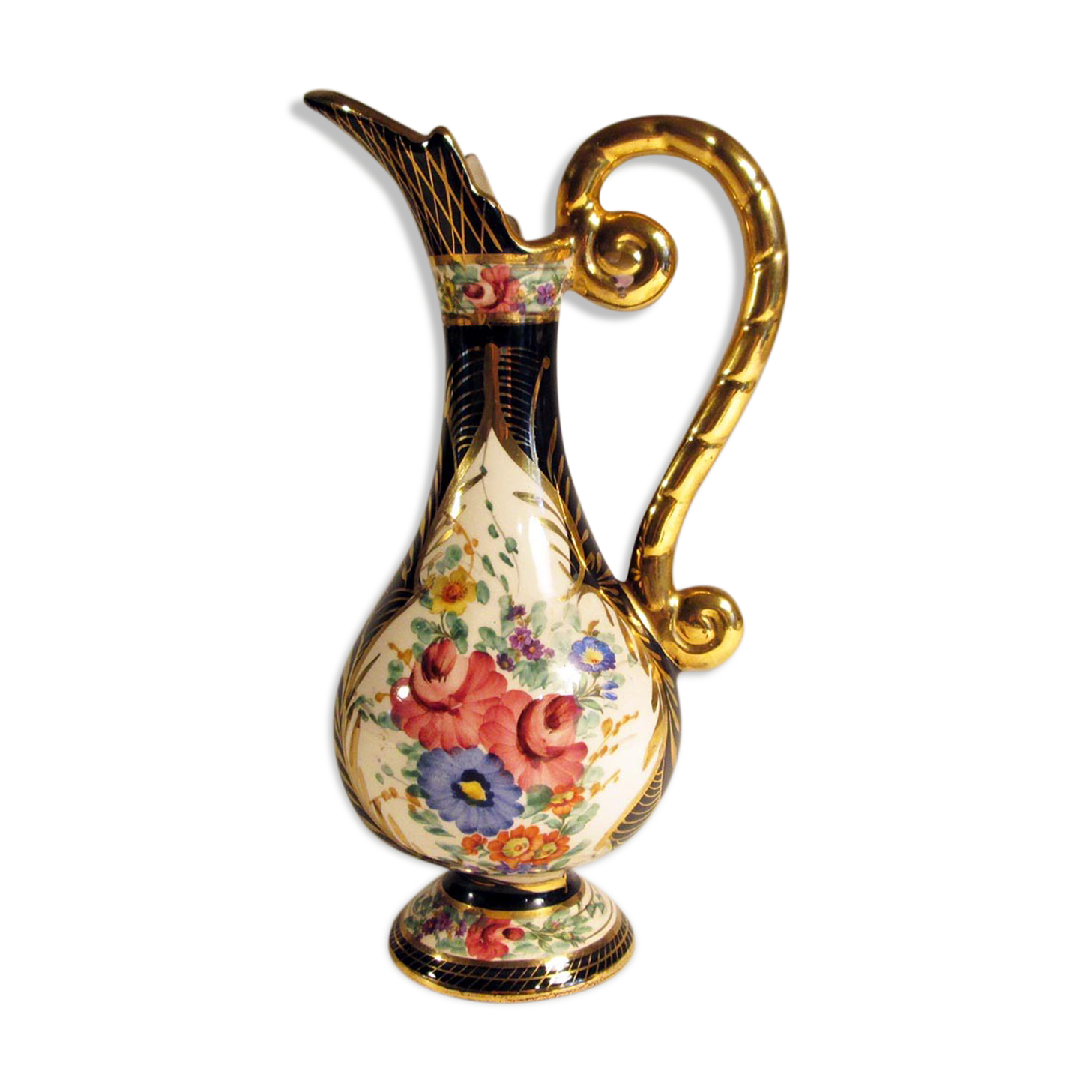 Hubert Bequet ewer-shaped vase