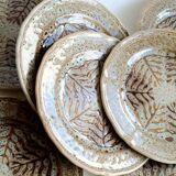 10 plates 1970 Japala Faïence de Pornic