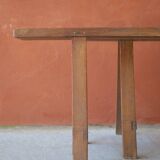 Paire de bancs de ferme en bois