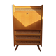Vintage secretary rattan chest of drawers