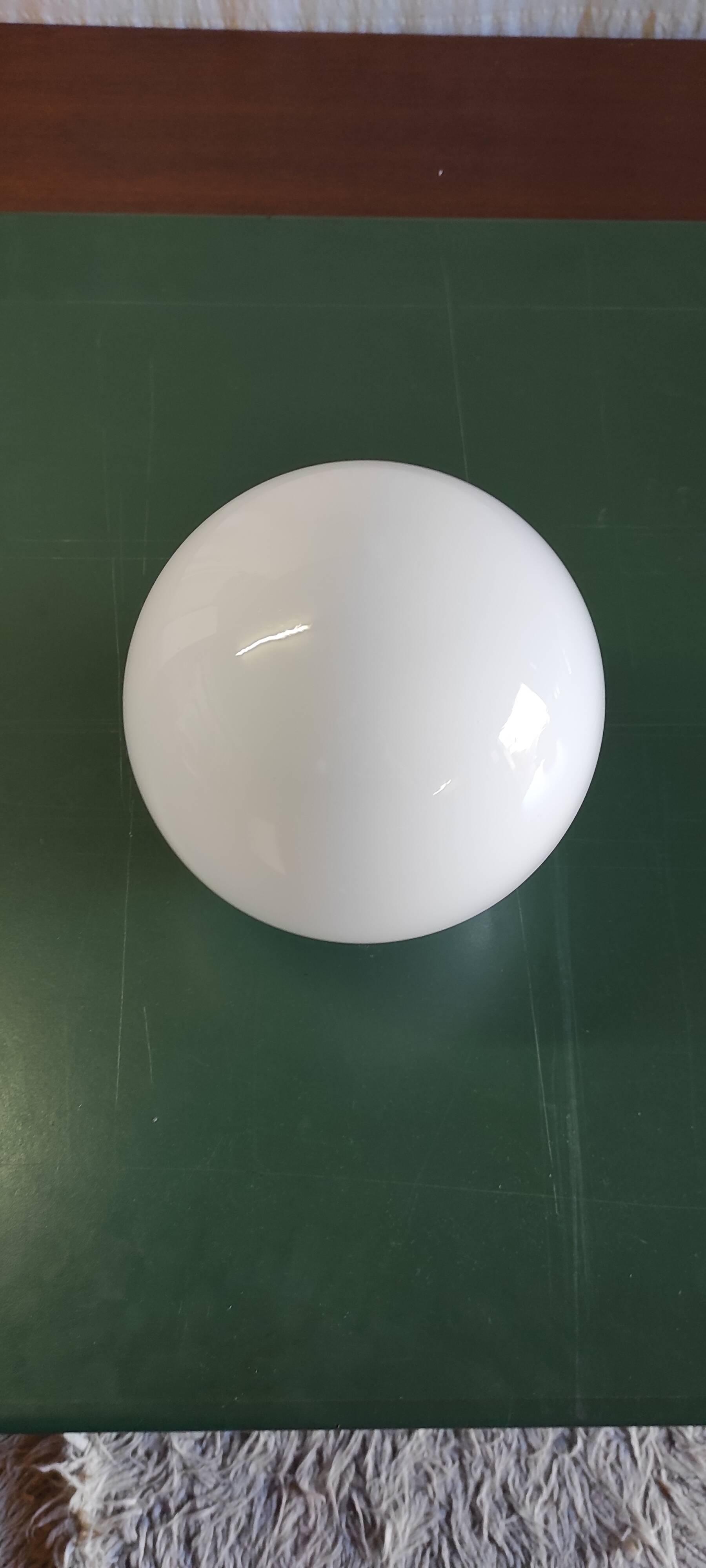 Opaline globe, diameter 20 cm - mid-20th century