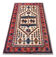 Antique turkish carpet handmade oriental red blue rug 100x200cm