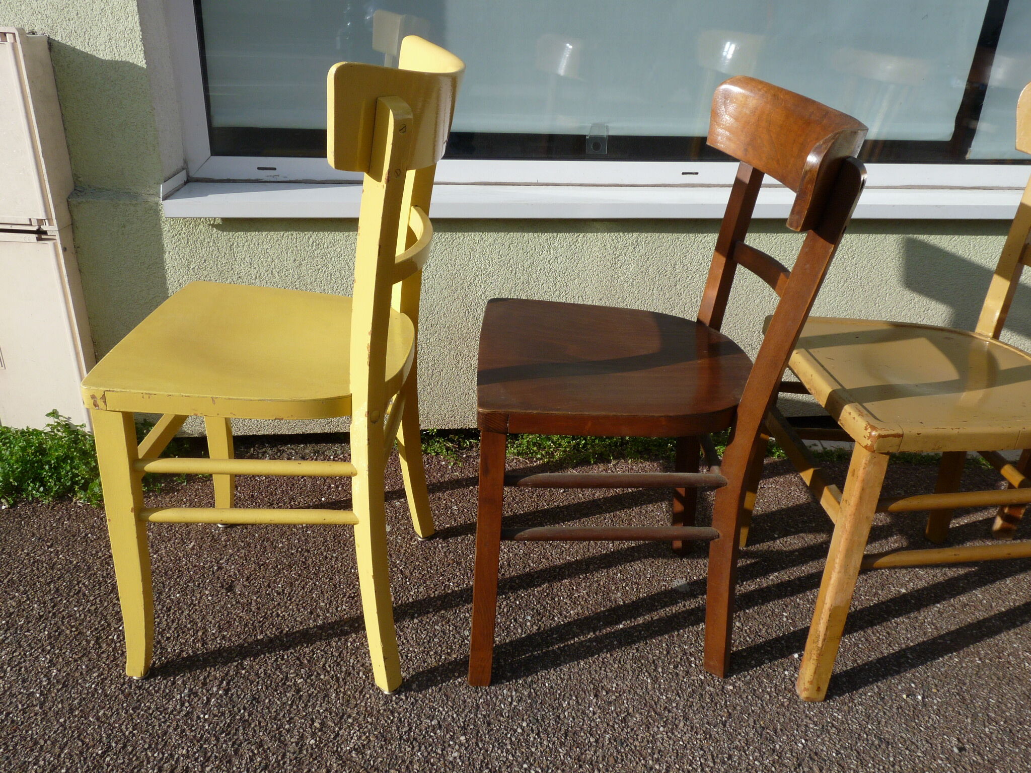 Lot de 6 chaises en bois de bistrot