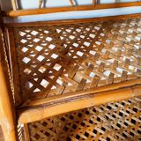 Rattan bookcase
