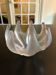 frosted crystal candlestick