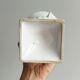 Médicis cache-pot vase in white porcelain