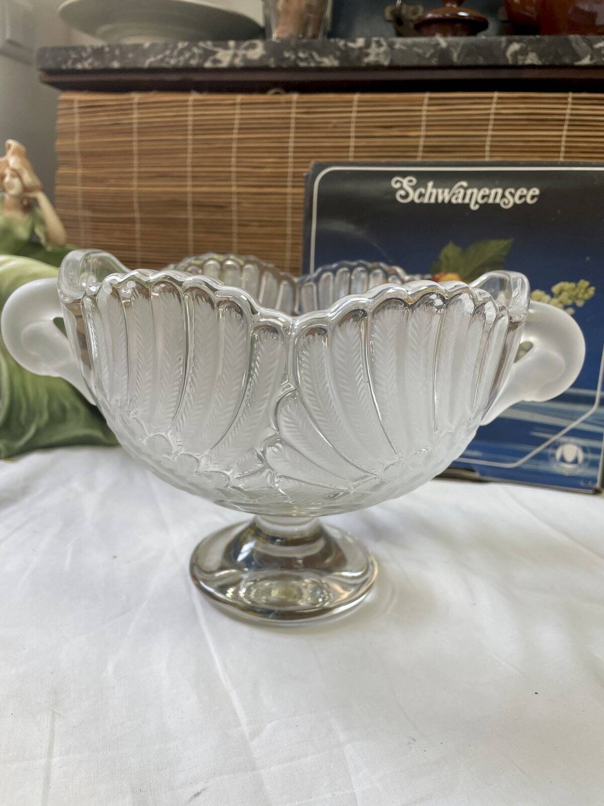 Schwanensee crystal footed bowl