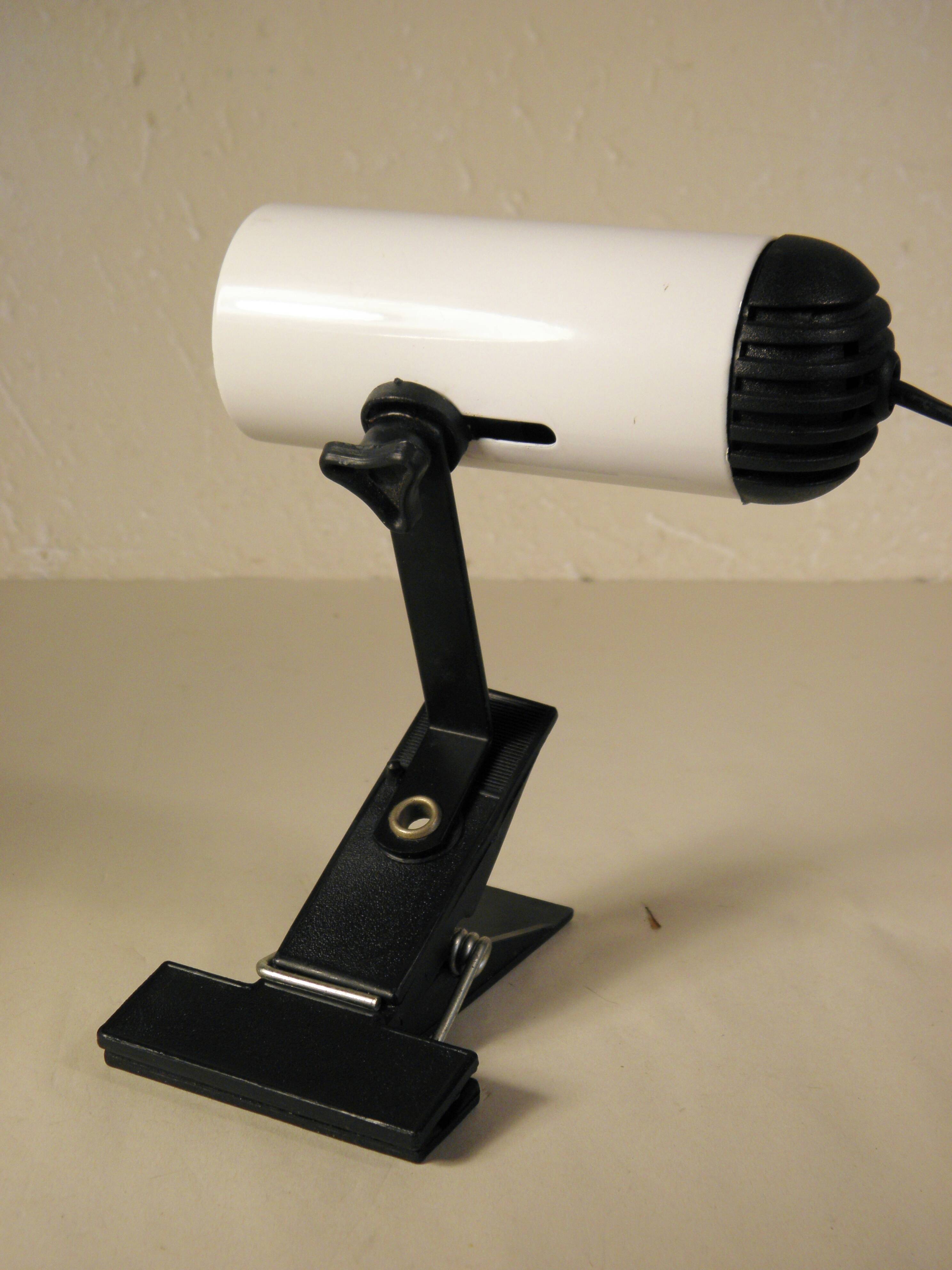 80s wall light, clamp spotlight