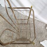 Extra art deco gold metal shelf