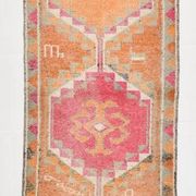3x12 Pumpkin Orange & Pink Turkish Runner Rug, 83x392Cm