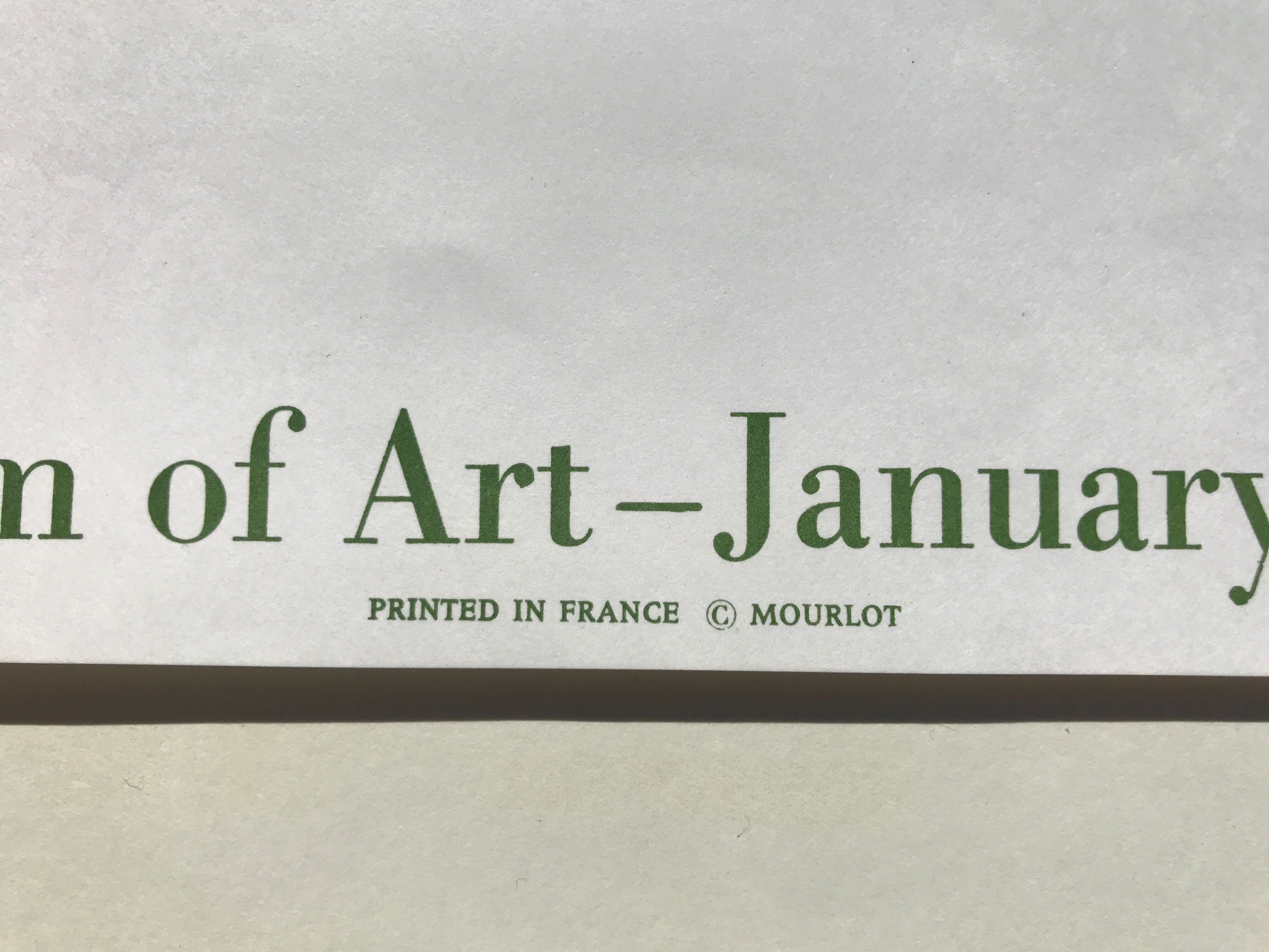 Exhibition poster Edvard Munch, Los Angeles County Museum of Art, 1969