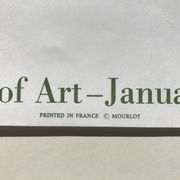 Exhibition poster Edvard Munch, Los Angeles County Museum of Art, 1969