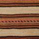Red & Beige Striped Accent Vintage Kilim Rug, 64x104Cm