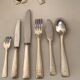Silver metal art deco cutlery set J.Perrin