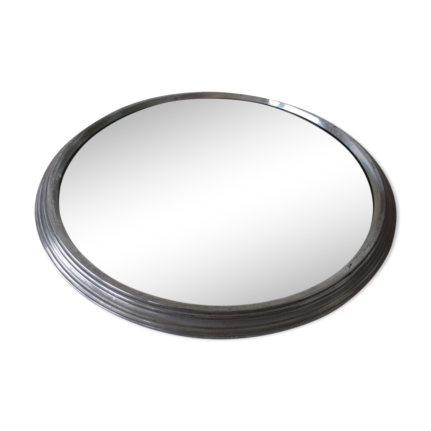 Miroir rond vintage métal 42cm