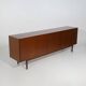 Wooden sideboard with brass knobs, 1960s