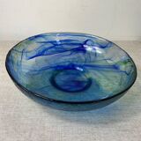Blown glass salad bowl