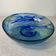 Blown glass salad bowl