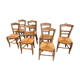 Lot of 7 mulched chairs