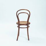 chaises de bistrot anciennes Thonet n° 14 118 en bois courbé et sangles, 1880, lot de 3