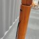 80s pine floor lamp