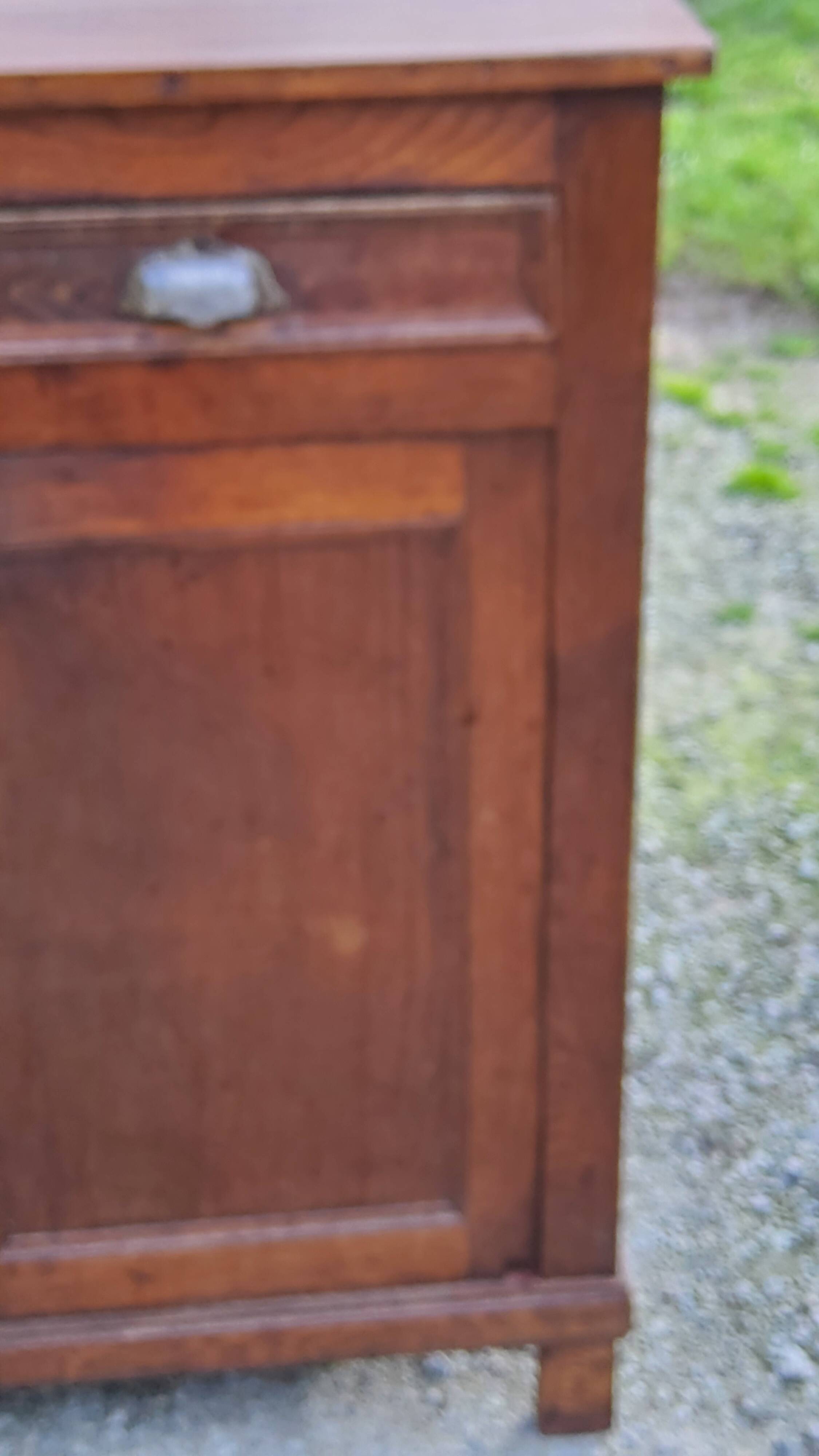 Parisian sideboard in solid oak and solid poplar early 20th century
