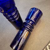 Pair of vintage cobalt blue vases