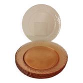 6 Assiettes à dessert Rosaline Arcoroc Vintage