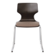 Flötotto Pagwood Chair with Fabric Seat, German Vintage Plywood Chair 1970s