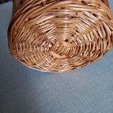 Panier a bouteille osier