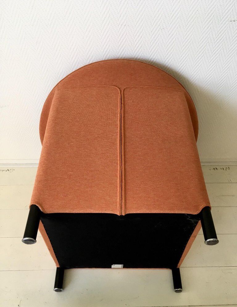 Orange armchair by Paolo Piva for Wittmann, Model Aura