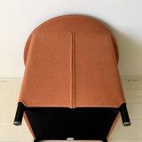 Orange armchair by Paolo Piva for Wittmann, Model Aura