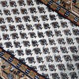 Vintage Indian Carpet Seraband handmade 71cm x 266cm 1970s