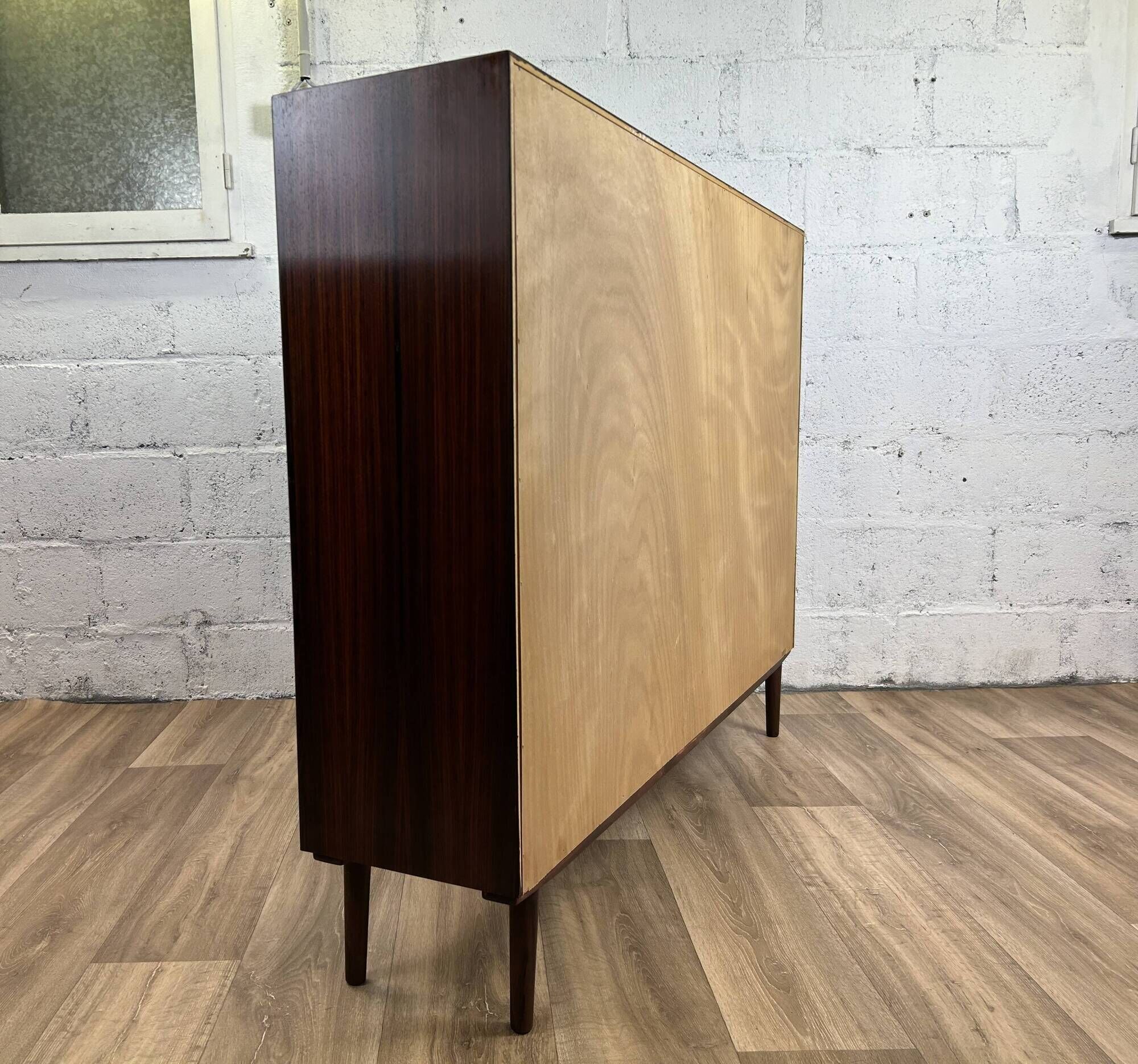 Vintage Scandinavian rosewood bookcase by Brouer, 1960s