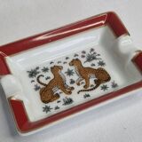 Hermès ashtray decorated with cheetahs, 8 cm