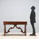 Antique Saint-Philippe desk in carved walnut, Italy, 20th century