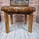 Authentic Art Deco Burl Walnut Round Extending Dining Table 1930s