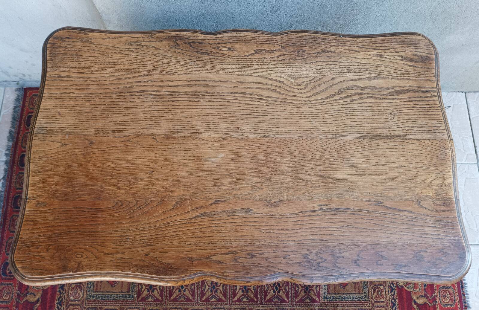 Louis XV desk with 5 drawers in oak