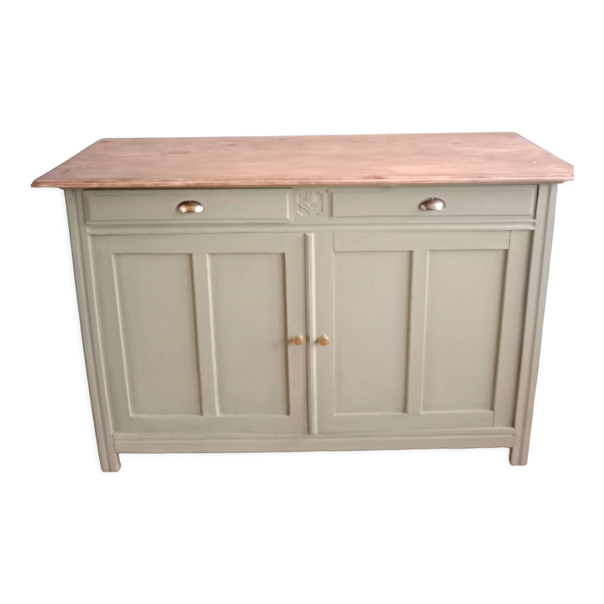 Parisian art deco khaki sideboard