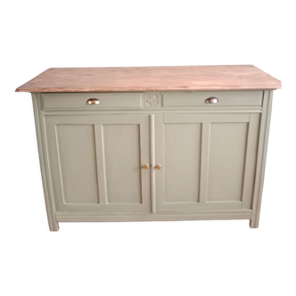 Parisian art deco khaki sideboard