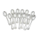 Set of 12 silver-plated metal table spoons Christofle Amérique, Art Deco, 20.5 cm.