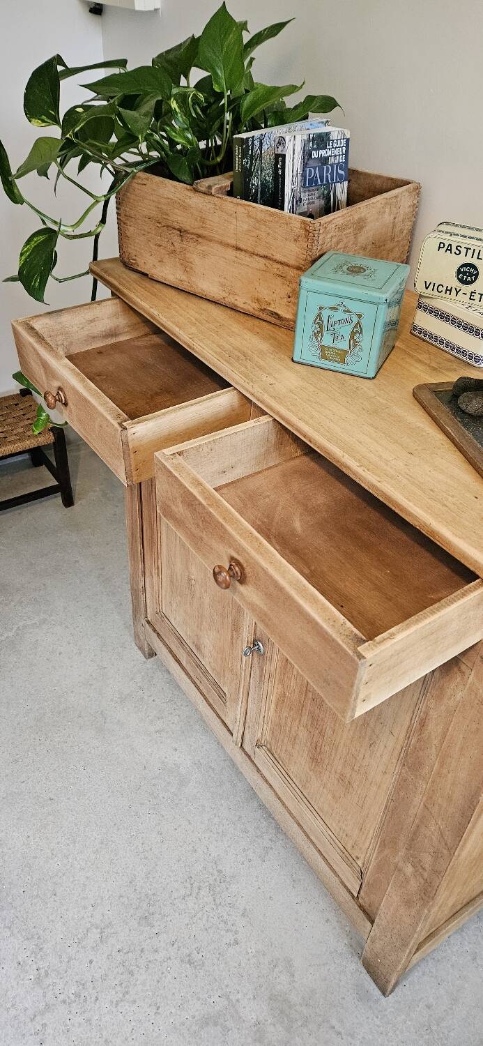 Old sideboard Parisian vintage wooden furniture