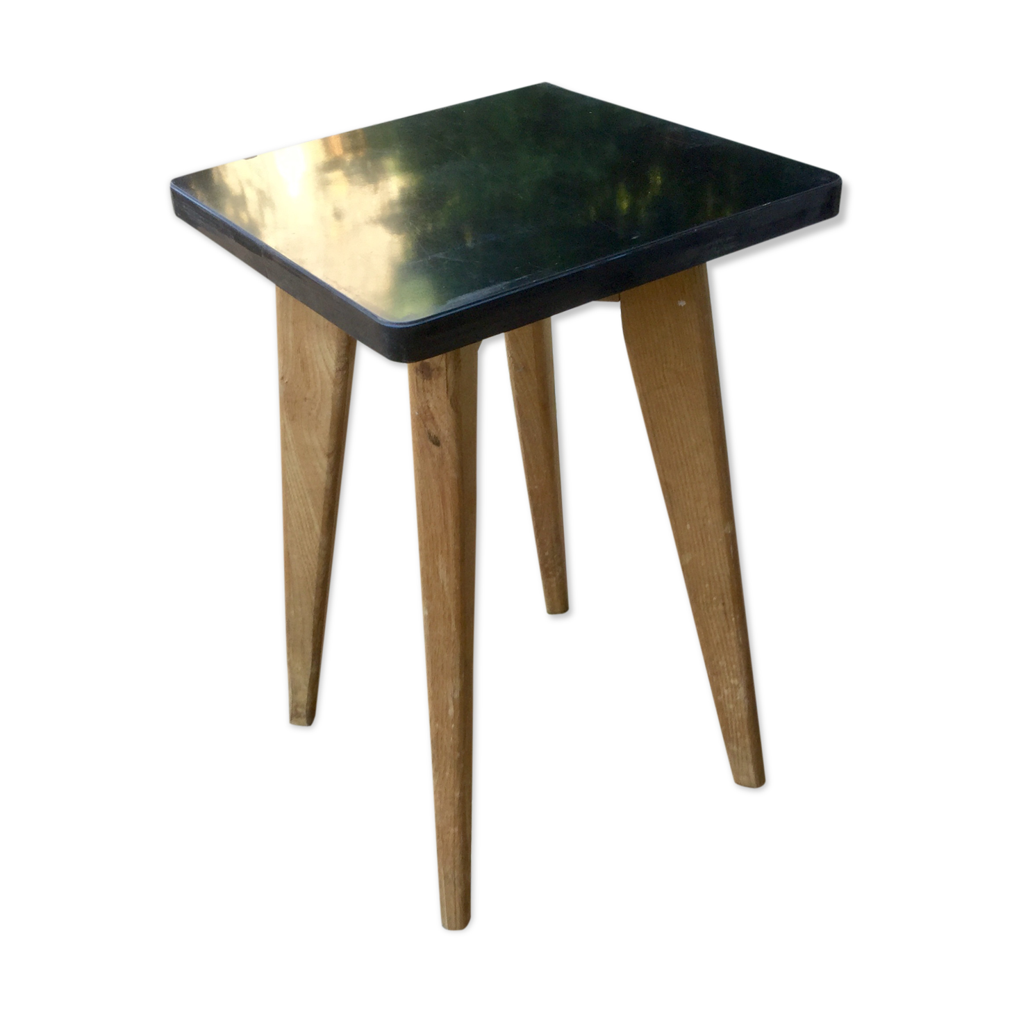 Black Formica 60-year-round tabouret