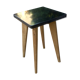 Black Formica 60-year-round tabouret